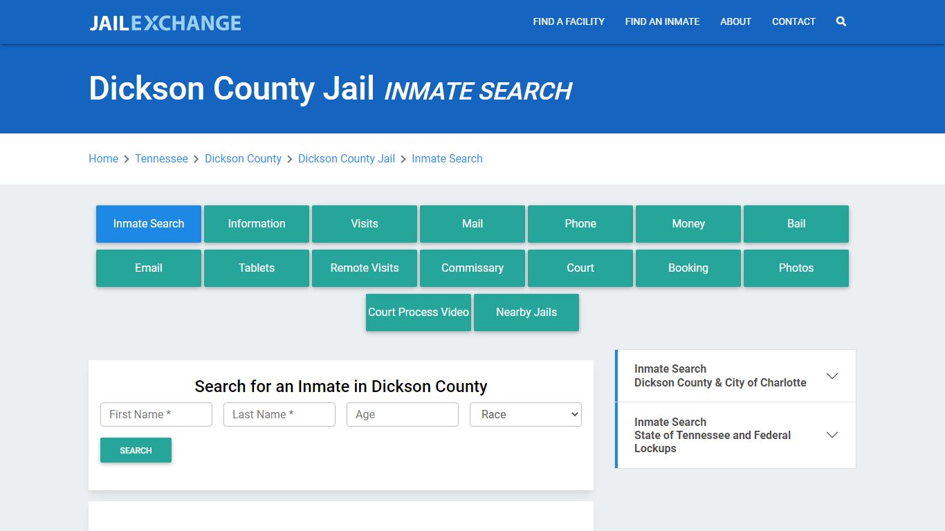 Dickson County Jail, TN Inmate Search: Roster & Mugshots