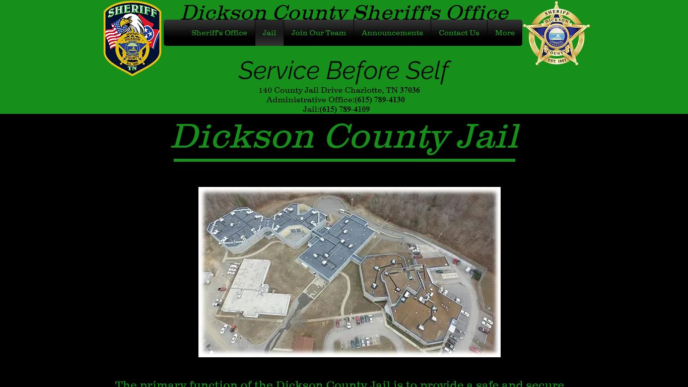 Jail | Dickson County Sheriff's Office - DC Sheriff Office