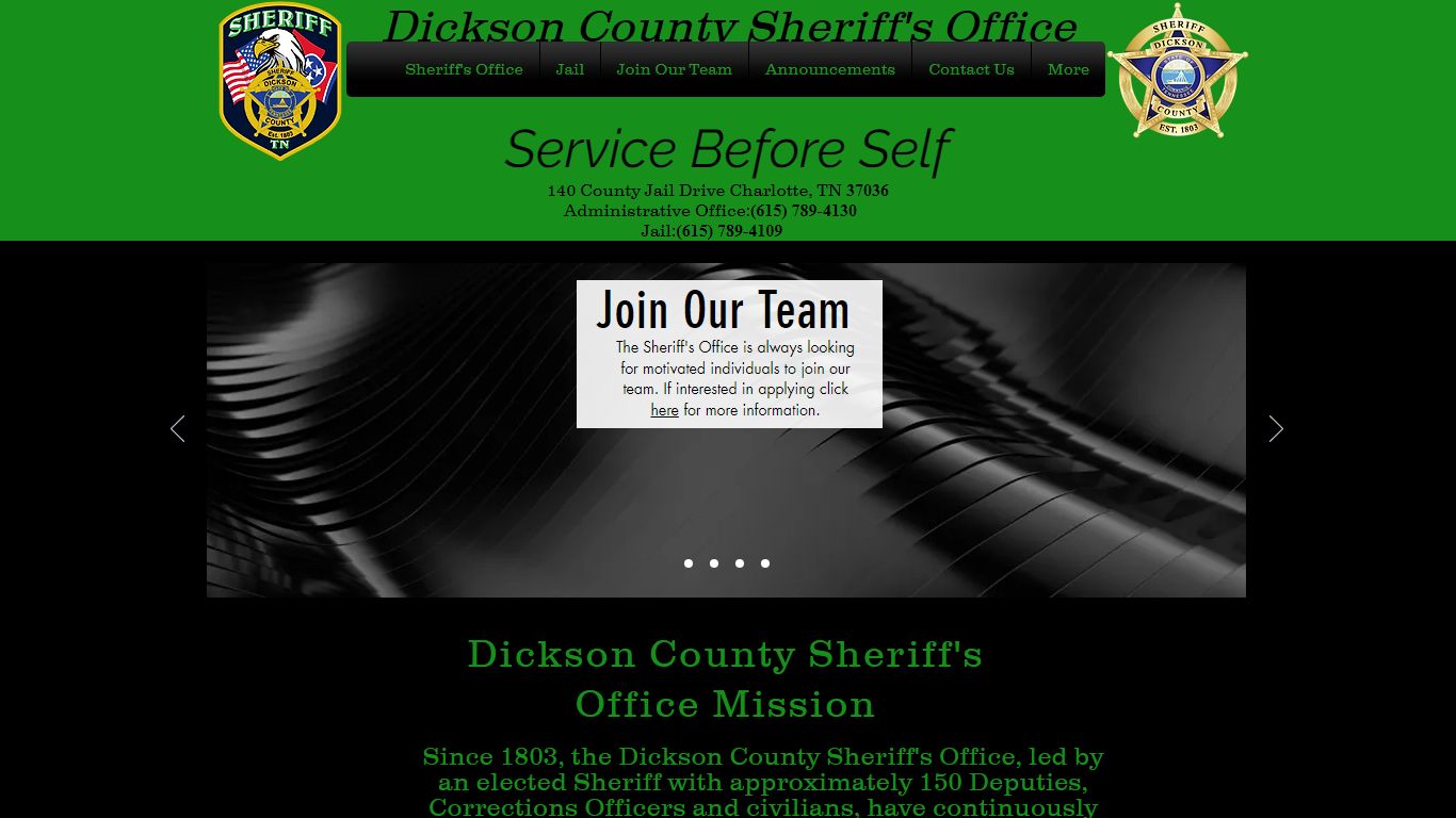 Home | Dickson County Sheriff's Office